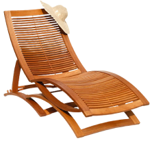 Wooden Recliner Lounge Chair